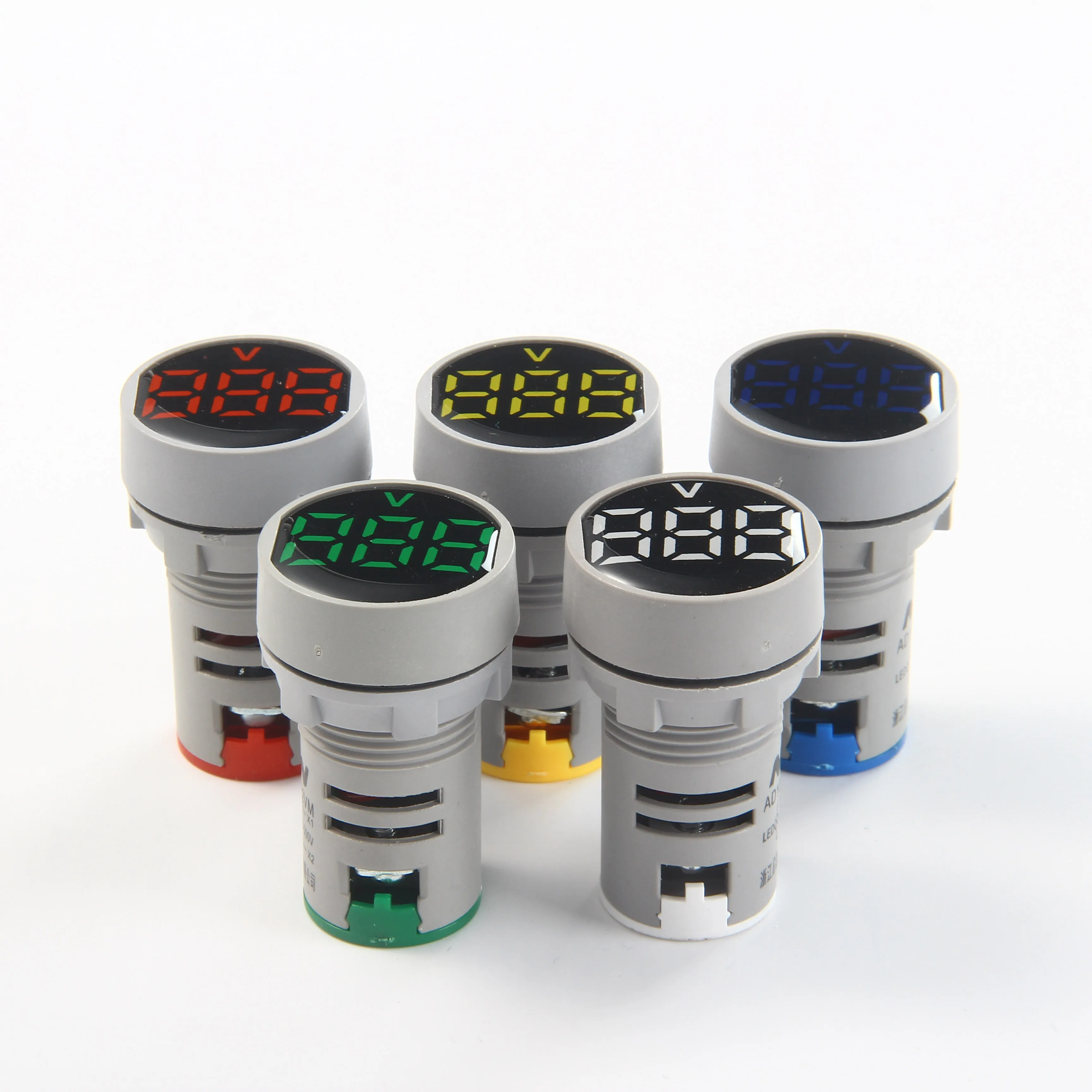 1 шт. цифровой вольтметр с круглой прозрачной пленкой