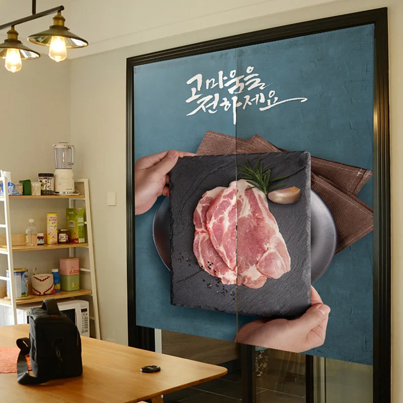 Настенный гобелен в корейском стиле дверная занавеска ткань для стейка ресторан