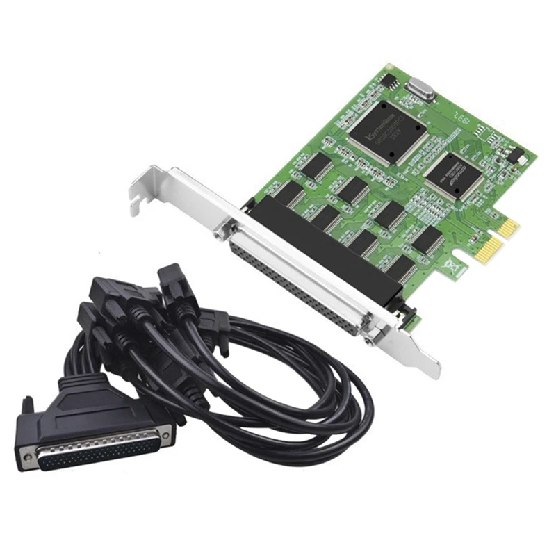 HOT-Pcie Serial Card PCI-E X1 to RS232 8-Port DB9 Pin COM Port Expansion Card RS232 to PCIE Converter Card ASM1083 Chip