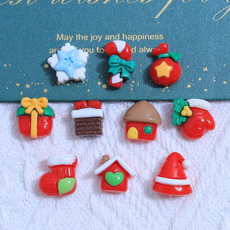 10 шт. новые милые рождественские фотообои из смолы