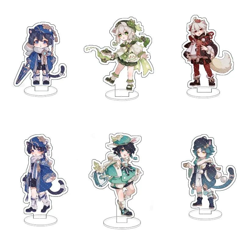 

Game Genshin Impact Figure Nahida Cosplay Acrylic Venti Scaramouche Stand Desk Decor Fans Collection Toy Anime Gift For Friend