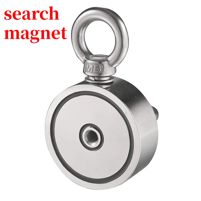 Поисковый магнит неодимовый двухсторонний магнитный крючок Сверхмощный для