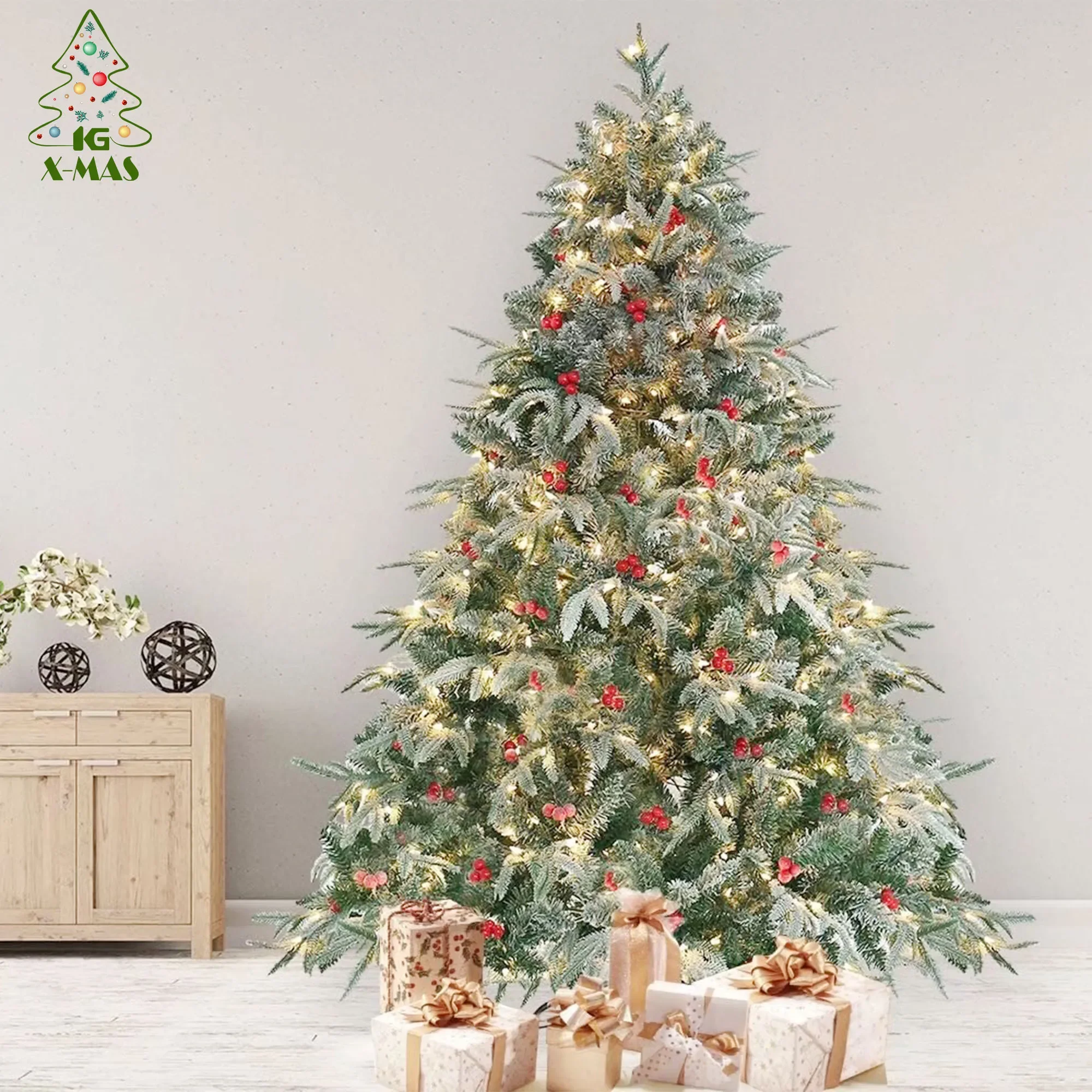 KG Xmas оптовая продажа Arbol De Navidad Noel 6 футов 7 реалистичная матовая рождественская