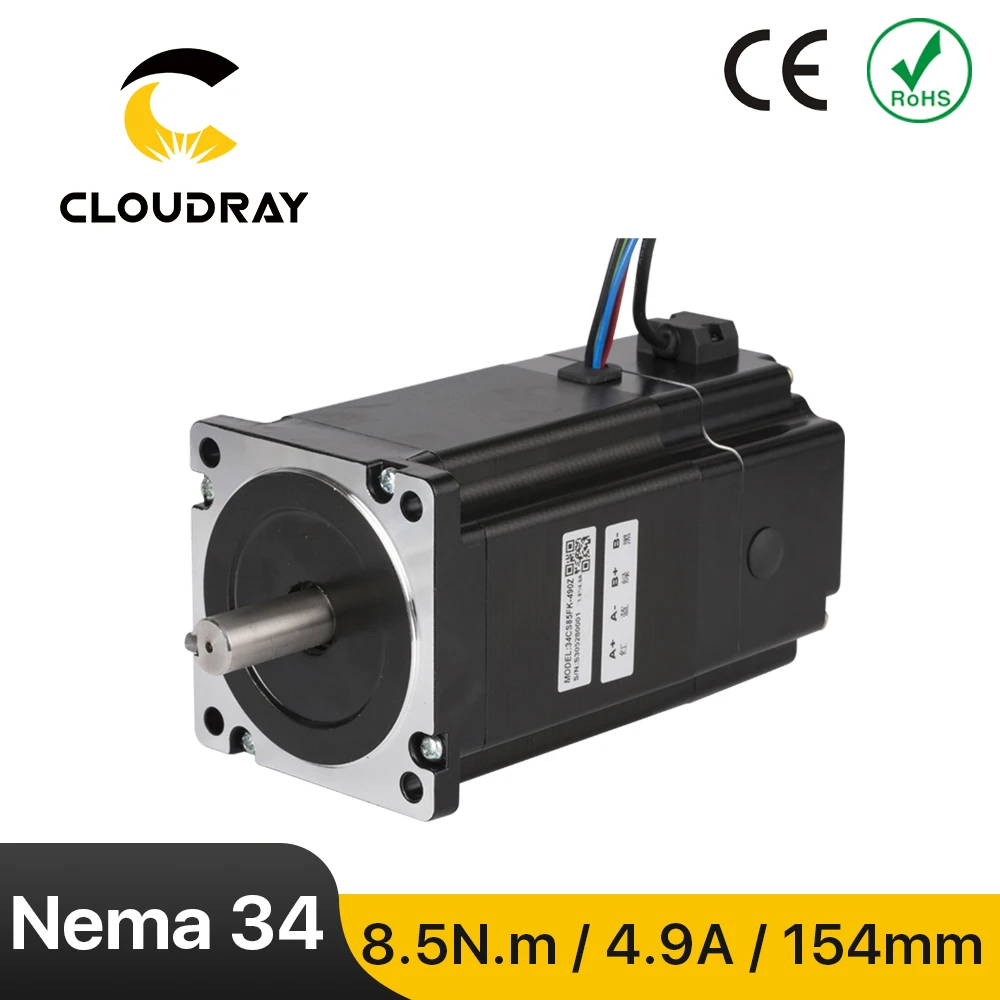 

Cloudray Nema 34 Шаговый двигатель 8,5 Нм