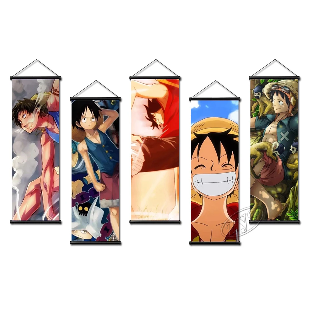 

Wall Art Classic Anime Pictures Monkey D. Luffy HD Prints One Piece Canvas Painting Modular Poster For Living Room Home Decor