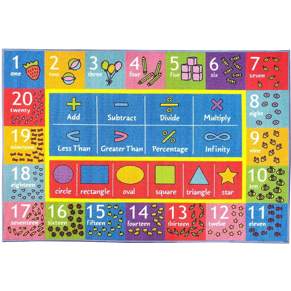 

Коллекция Playtime, математические цифры, формы, обучающая площадь, ковер для детей и детей