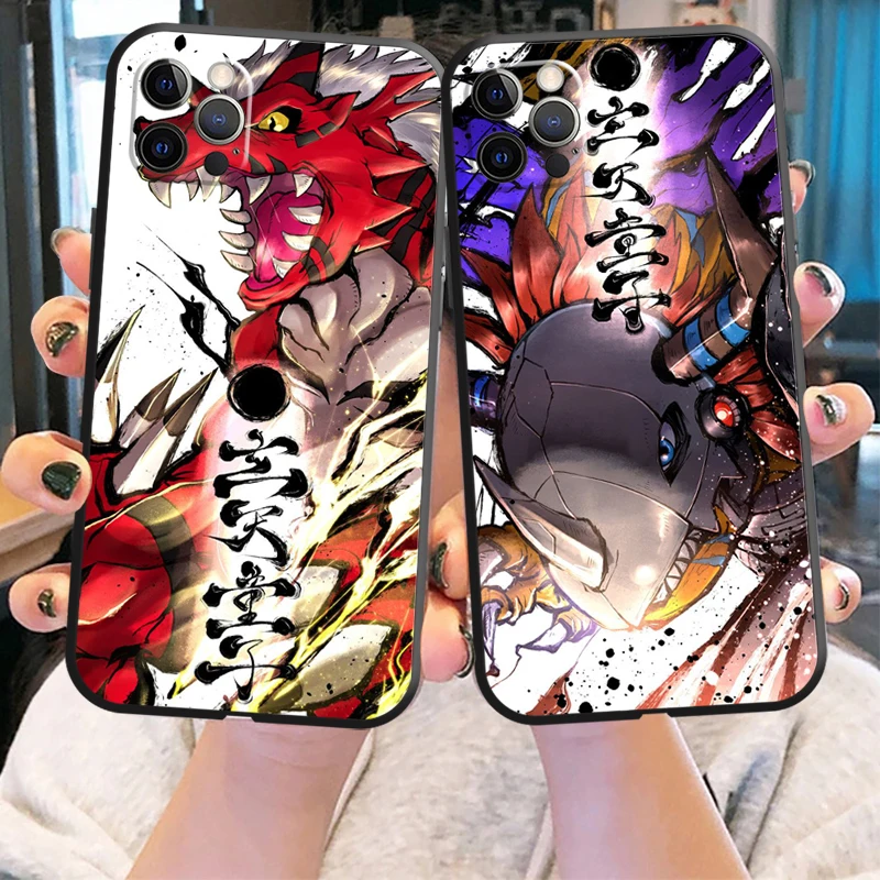

Japan Digimon Phone Case For iPhone 11 12 13 Pro Mini X XR XS MAX 6 6S 7 8 Plus SE 2020 5 Soft Silicone Anime Funda Back Cover