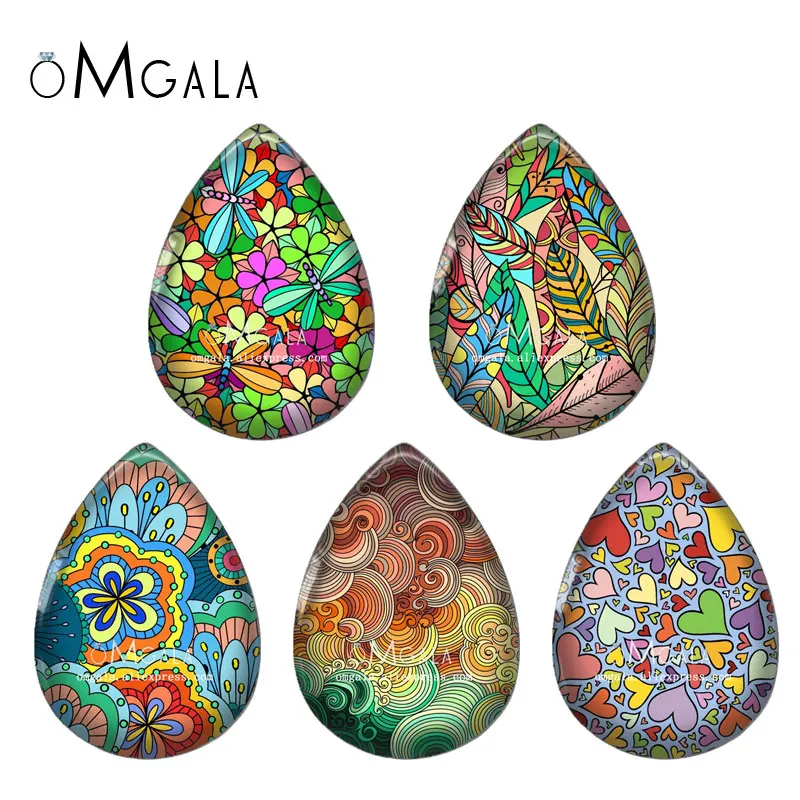 Стеклянный кабошон с плоским основанием для бижутерии, стеклянный ...