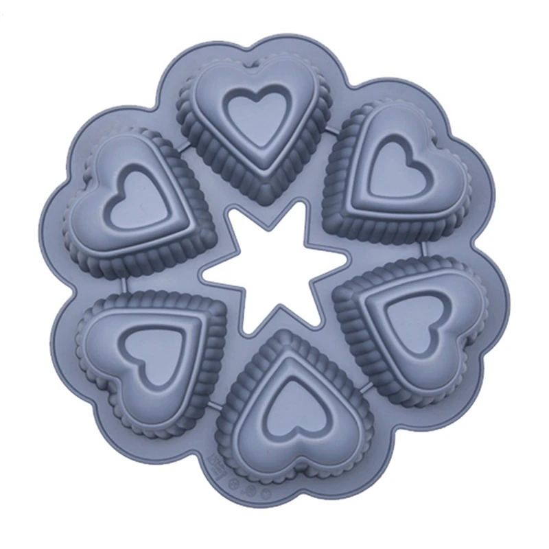 

Silicone Cake Molds DIY Heart Silicone Mold Cake High Temperature Resistance Cake Mold Fondant Molds Cake