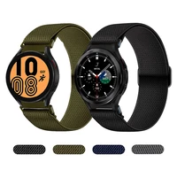 nylon solo loop strap for samsung galaxy watch4 40mm 44mm band fabric elastic for watch4 classic 46mm 42mm bracelet watchbands