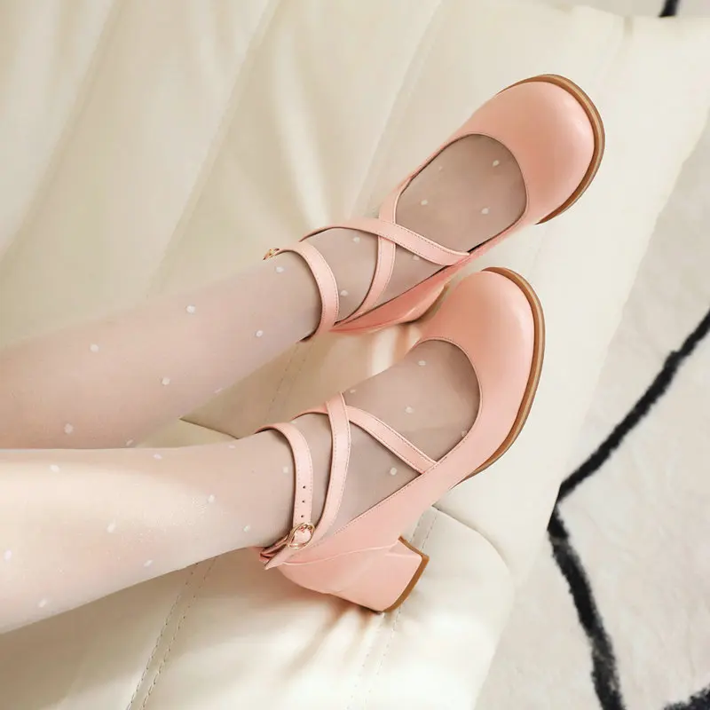 

Туфли-лодочки женские из ПУ кожи, на квадратном массивном каблуке