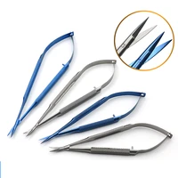 ophthalmic microscopic corneal scissors 12 5cm surgical removal scissors tool stainless steel precision scissors double eyelid
