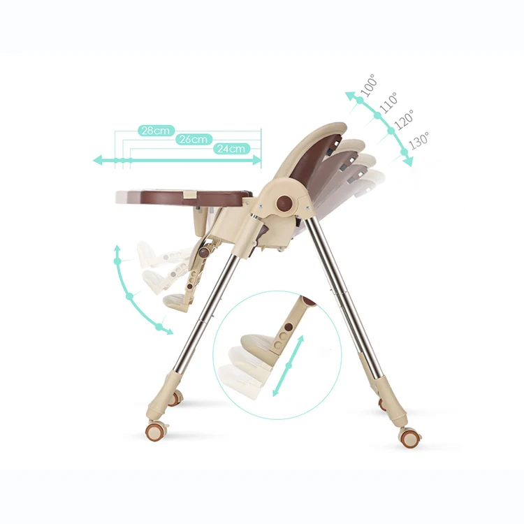 Портативный детский обеденный стол многофункциональные регулируемые складные