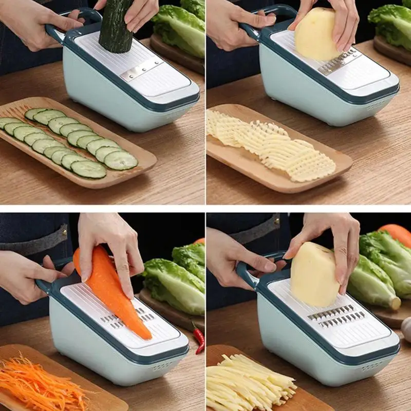 

5 в 1, кухонная овощерезка с контейнером