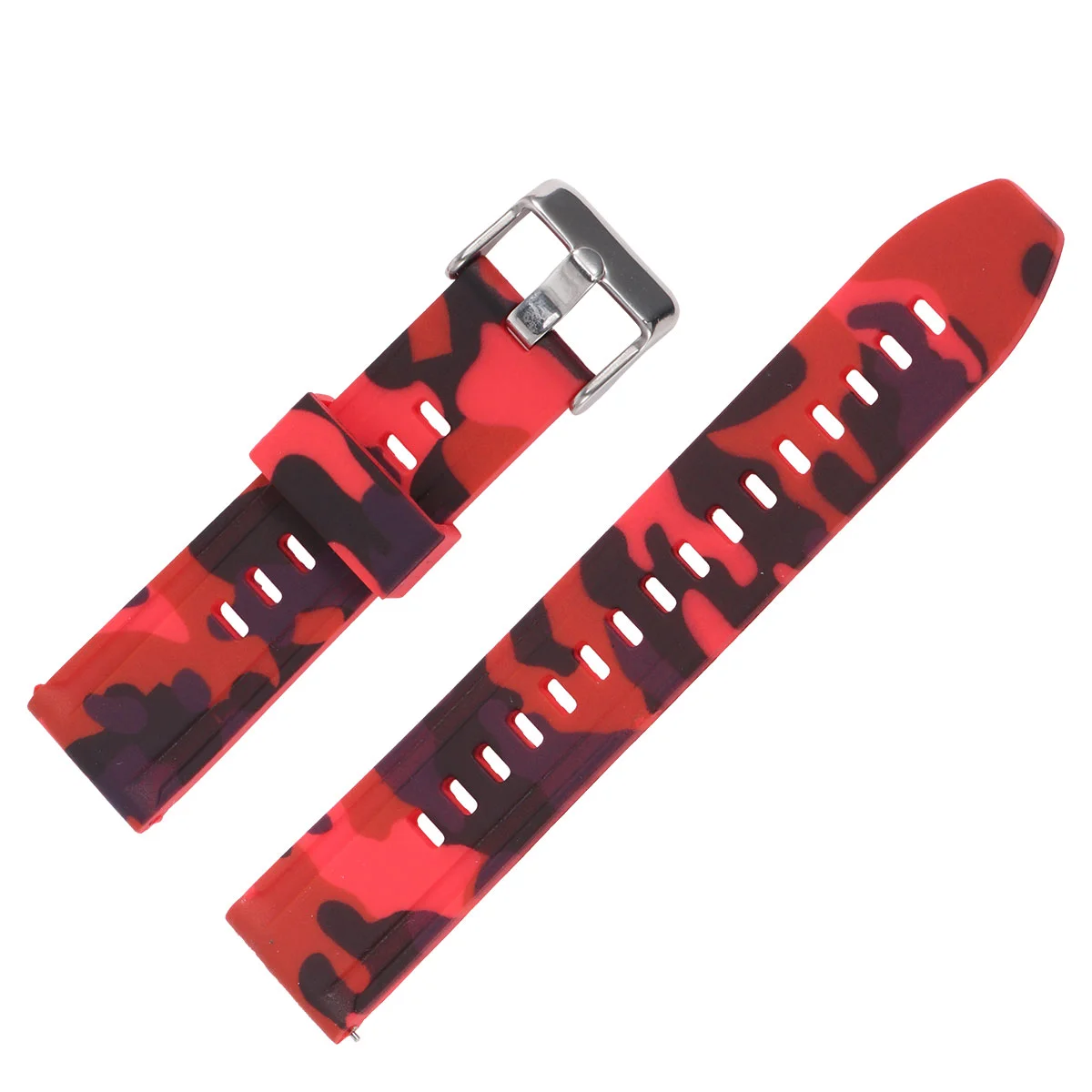 

Watch Replacement Band Silicone Watchband Accessories Camouflage Wristwatch Smartwatch