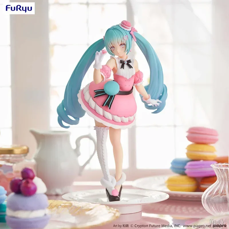 Фото Оригинальный запас FuRyu Exc∞d, креативная фигурка SweetSweets Series Hatsune Miku Piapro, персонажи, ПВХ, экшн-фигурка, аниме-модель, игрушки №2