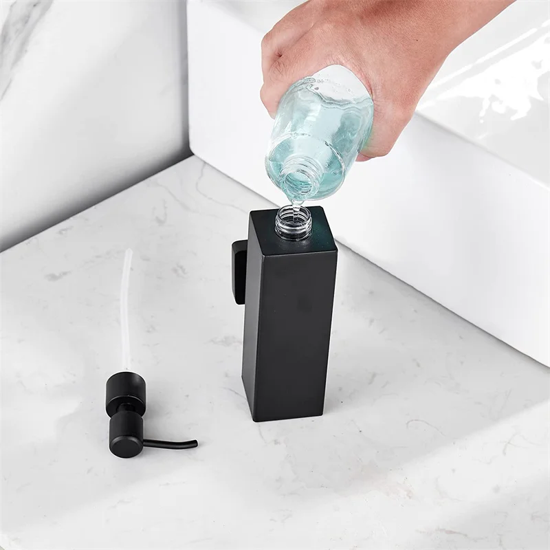 Дозатор жидкого мыла для ванной комнаты настенный Золотой гель душа из