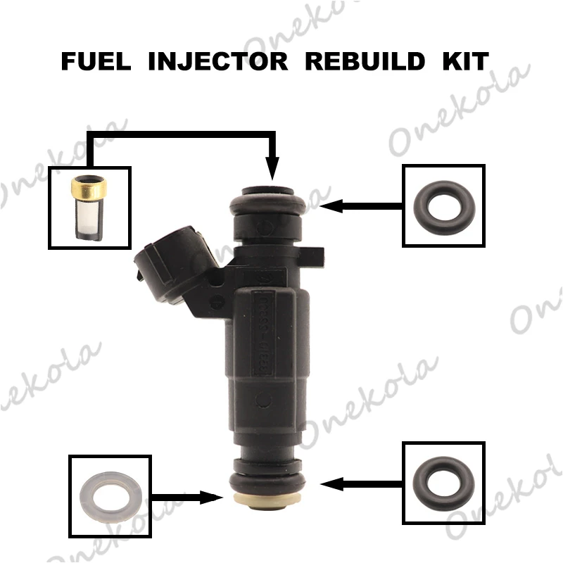 

Fuel Injector repair kit Orings Filters for 2000-2005 Hyundai Accent 1.5L 1.6L 35310-22600 3531022600