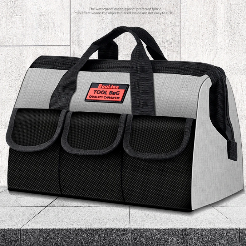 Enlarge New 13/16/18 Inch Hand Tool Bag 600D Polyester Electrician Bag Tool Organizers Portable Waterproof Tool Storage Bags Suitcase