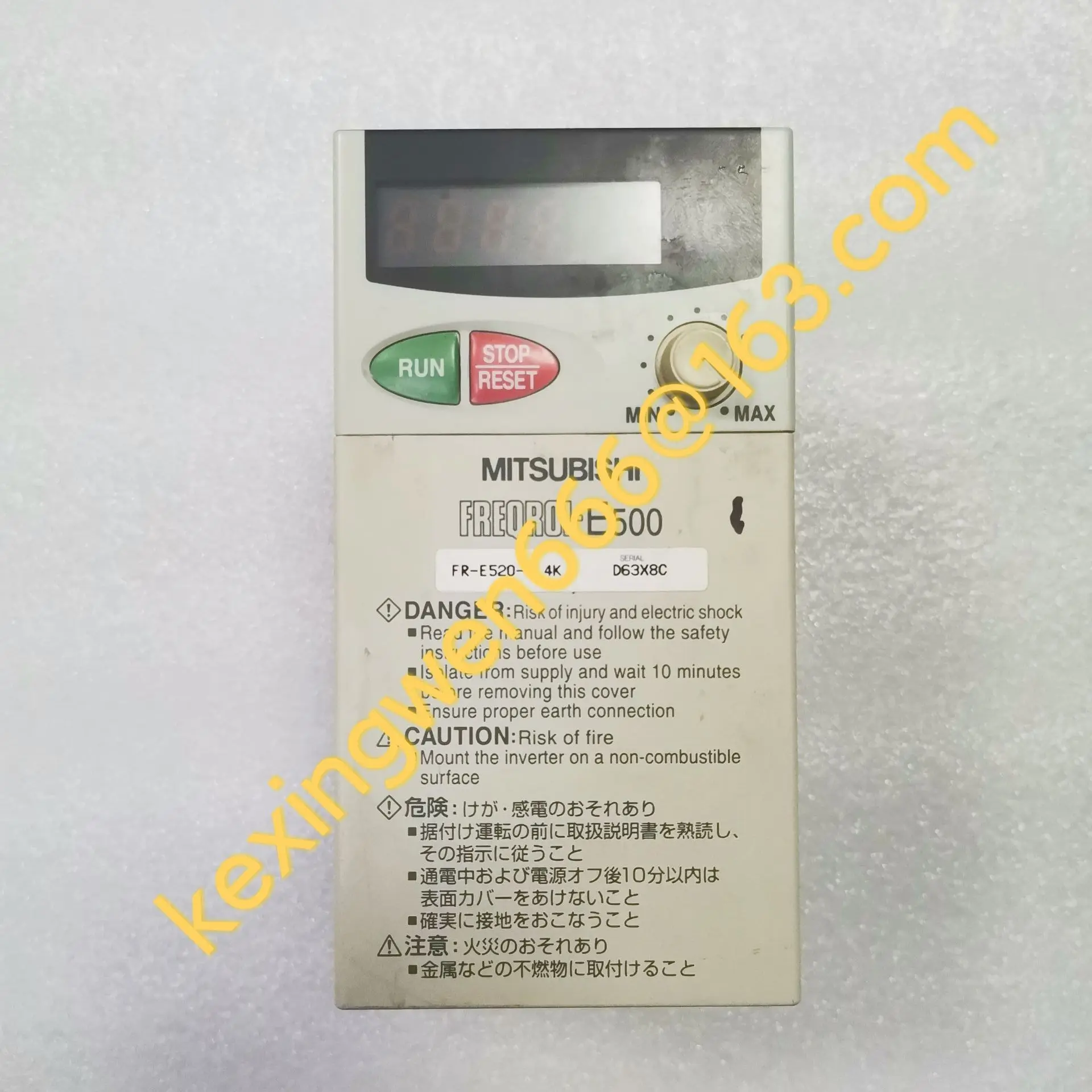 

Used 80% New Servo Drive E500 0.4KW 220V FR-E520-0.4K ，Well Tested