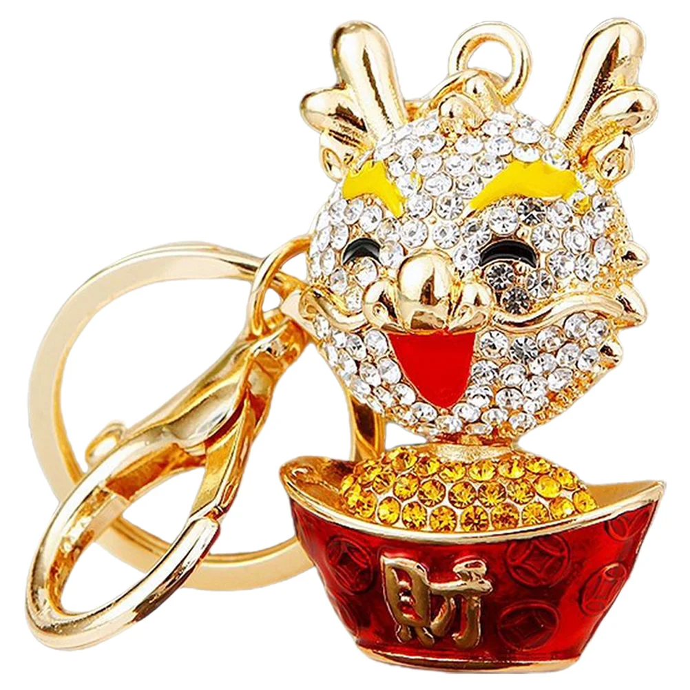 

New Year Gift Dragon Key Rings Purse Keychain Pendants Lovely Decoration Decors Car