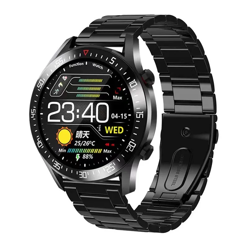 

2023 New C2 Innovative Design Steel Men's Smartwatch Integrated Metal Design Of Bottom Case IP68 Waterproof Fitness Smart Watch