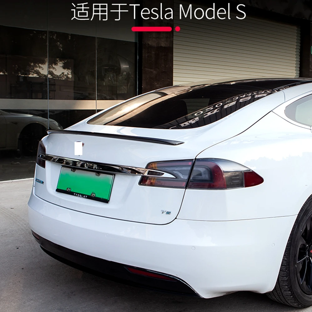 

Автомобильный Стайлинг для Tesla Model S 4 Door Sedan 2012 2013 2014 2015 2016 новый задний спойлер из углеродного волокна для багажника