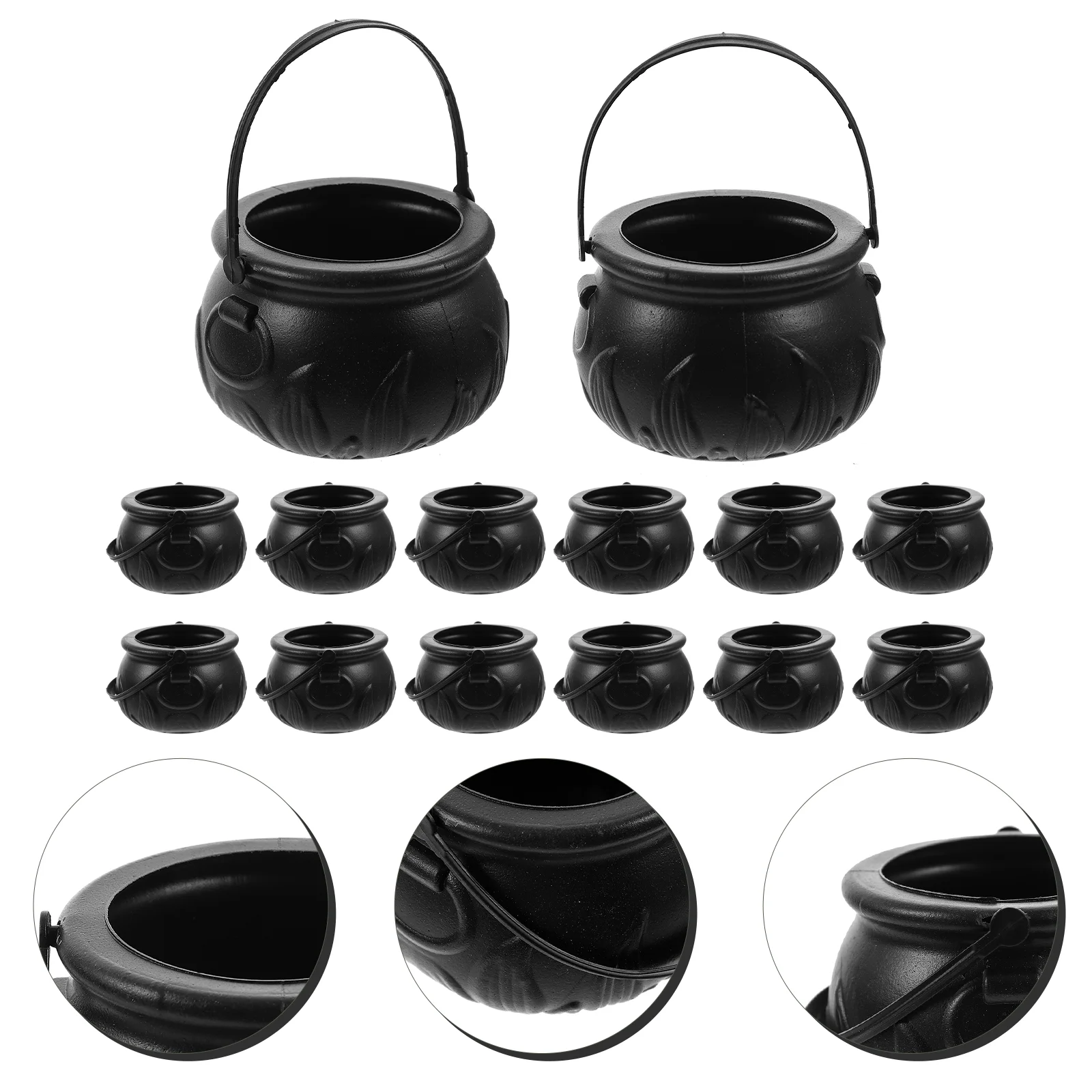 

12 Witch Bucket Candy Gift Jar Trick Or Treat Basket Pail Holder Container Nightclub Bar Scene Prop Party Gift Favors