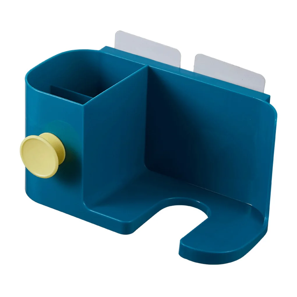 

Non-drilling Wall Mounted Hair Dryer Rack Bathroom ABS Hair Dryer Holder Multifunctional Storage Box