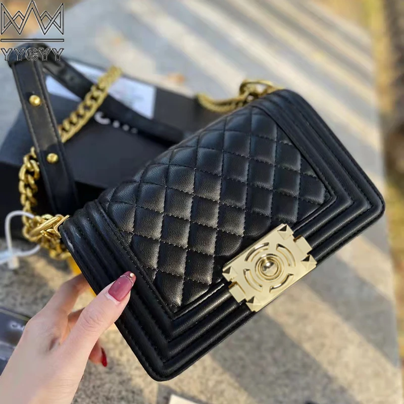 

Uxury High Classic Women Crossbody Flap Quality Leather New Hot Selling Fashion Designer Solid Leather Chain Shoulder Handbags
