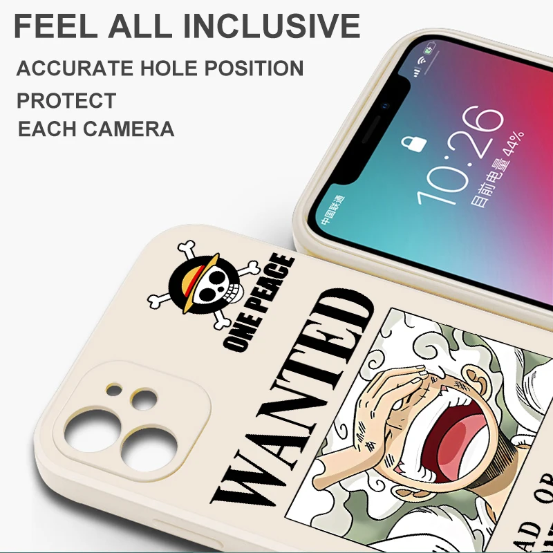 Чехол для Apple iPhone 17 Pro Max 16 XS XR 12 Plus 15 Air 7 8 11 13 Mini, аниме-чехол с Луффи из One Piece (art.: 3920d973e2ede) - 3920d973e2ede