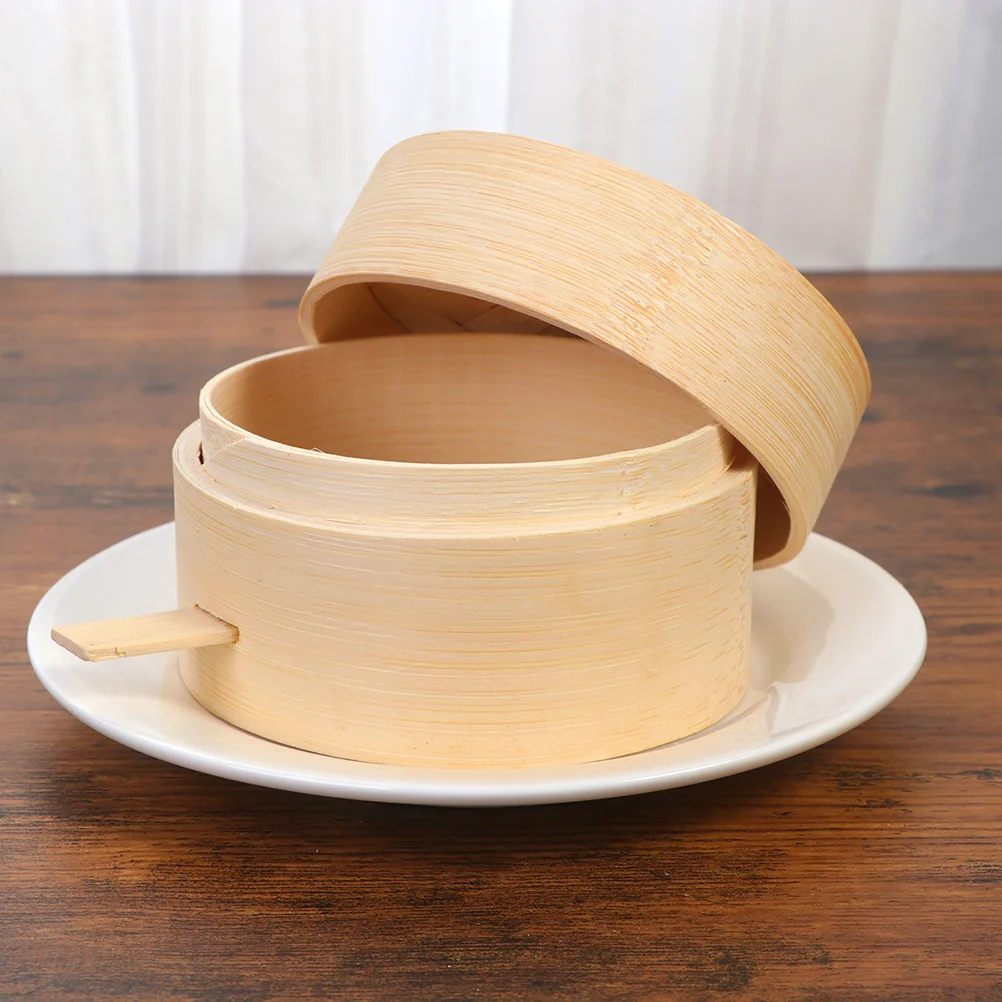

2pcs Steamer Basket Round Chinese Steamed Rack Cooking Accessories Basket and Lid for Home Kitchen Restaurant