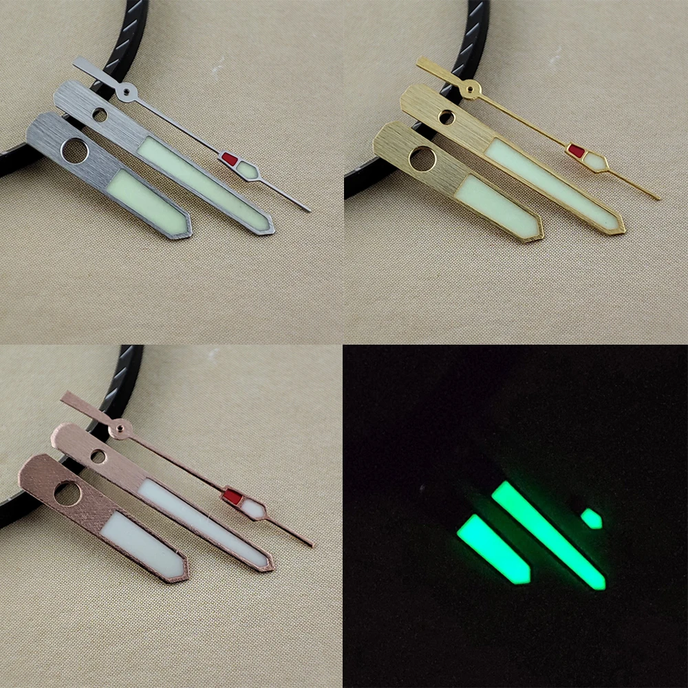 Новинка от NH35 матовые серебряные высококлассные руки C3 ночное свечение золотые