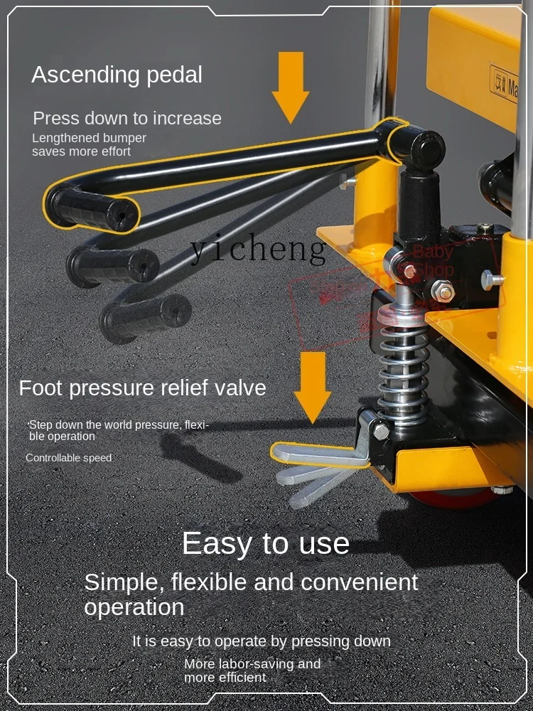 Ручная гидравлическая электрическая платформа Tqh плоский маленький мобильный