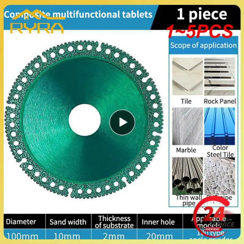 

1~5PCS Composite Multi-function Cutting Saw Blade For Marble,Color Steel,Tile, Iron Sheet,Metal Angle Grinder,Brazing,Dry