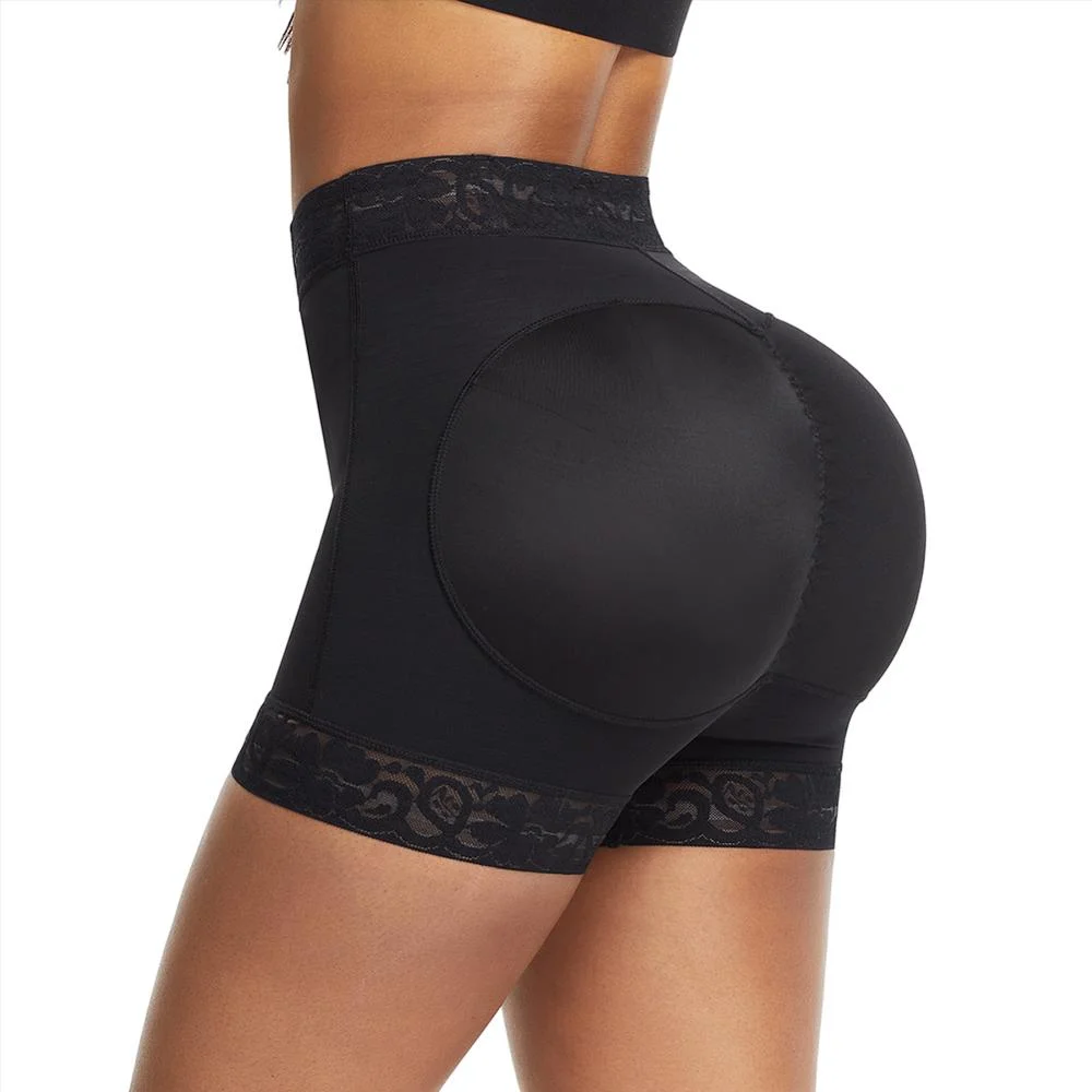 Women High Waist Tummy Control Panty Lace Butt Lifter Shapewear Slim Body Shaper Shorts