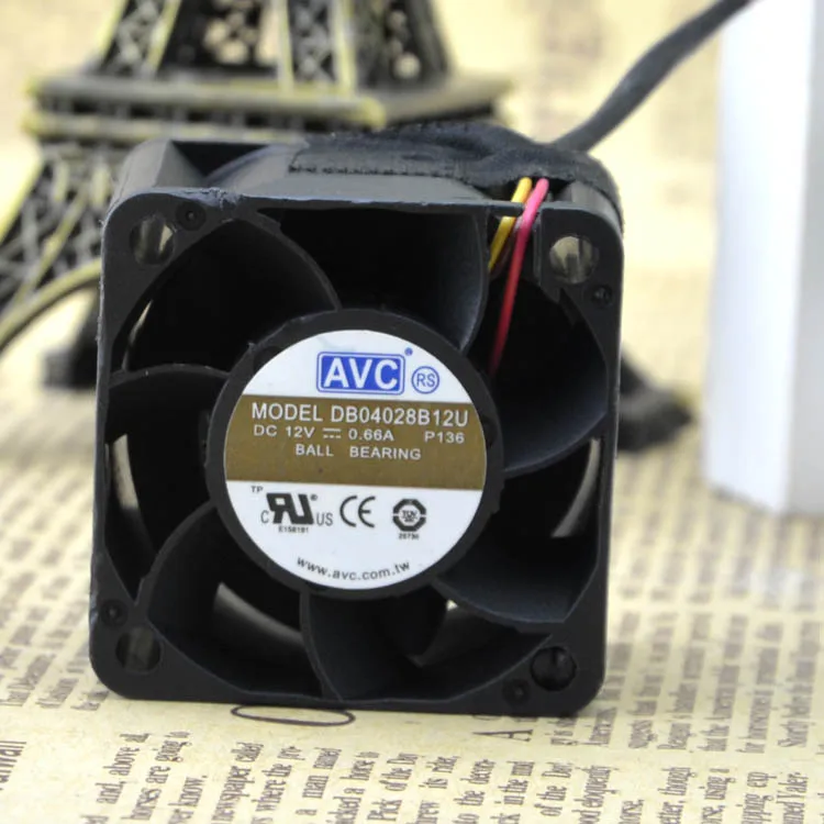 

AVC 4028 BALL 12V 0.66A 40 * 40 * 28MM 4CM / CM HIGH AIR VOLUME SUPER VIOLENT FAN