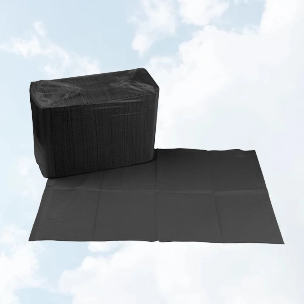 

125Pcs Disposable Table Cloth Waterproof Table Cover Table Cloth Black