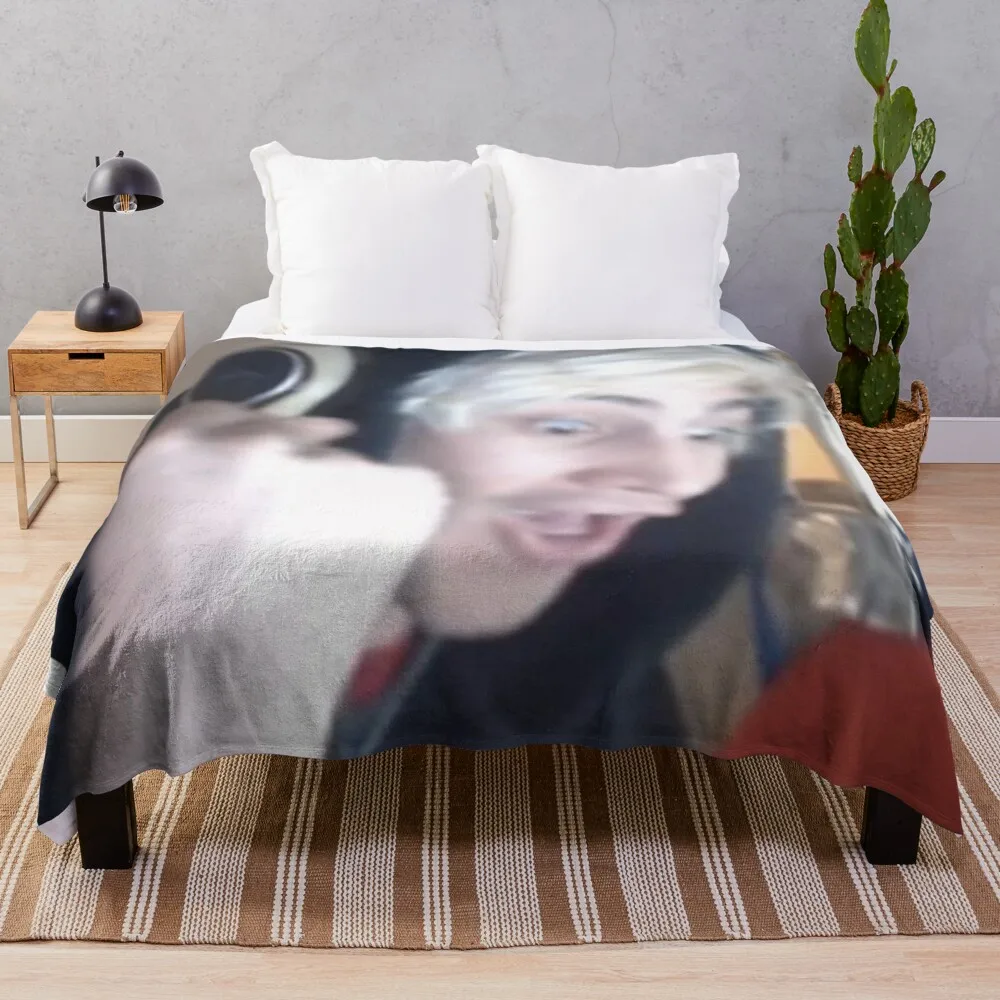 Одеяло xQc POGchamp туристические рождественские подарки одеяла