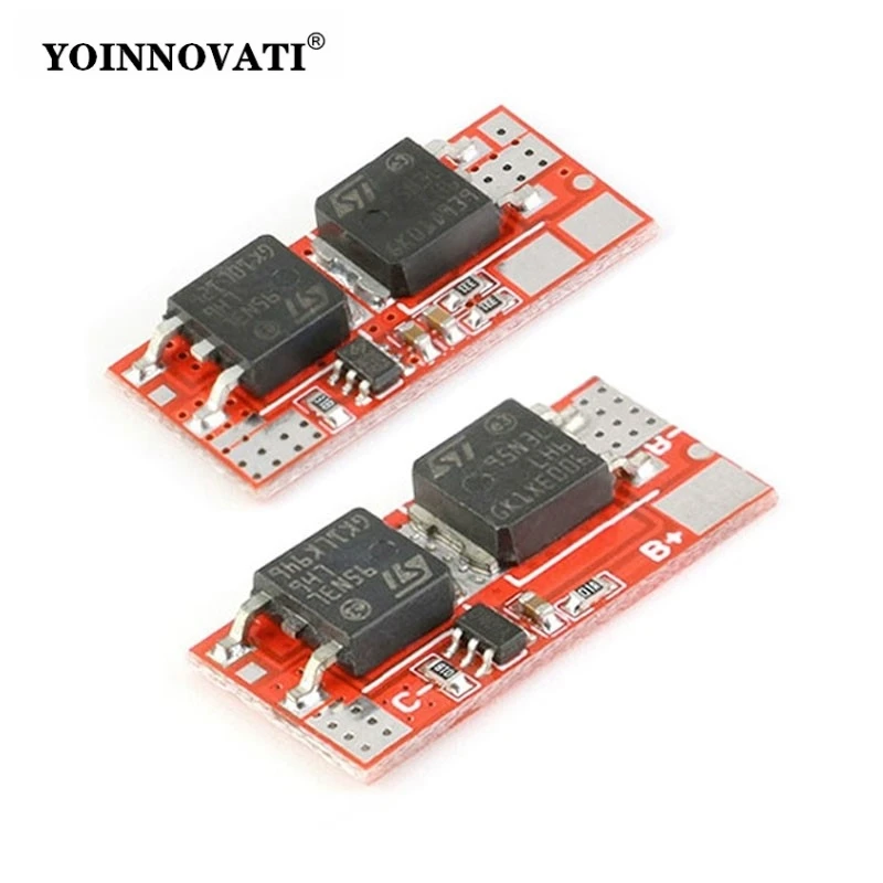 Фото Плата защиты литиевых аккумуляторов 10А BMS 1S 4.2В 2S 8.4В PCB PCM, модуль зарядки для Li-ion/Lipo 18650, плата защиты литиевых батарей 1S 2S BMS №1
