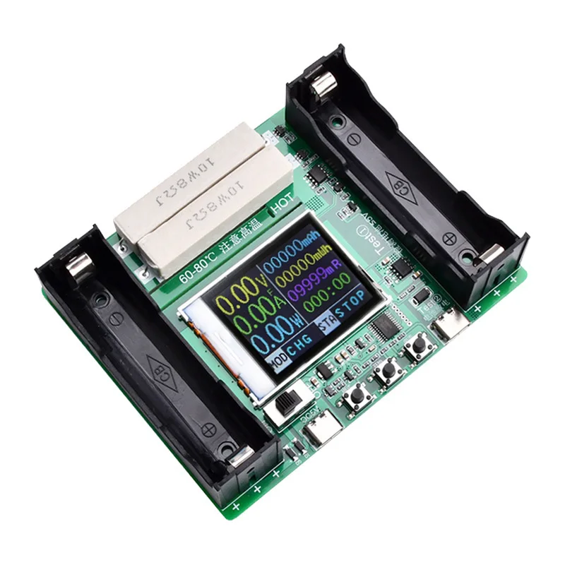 

18650 Lithium Battery Capacity Tester Module MAh MWh Digital Battery Power Detector Module 18650 Battery Tester Type-C