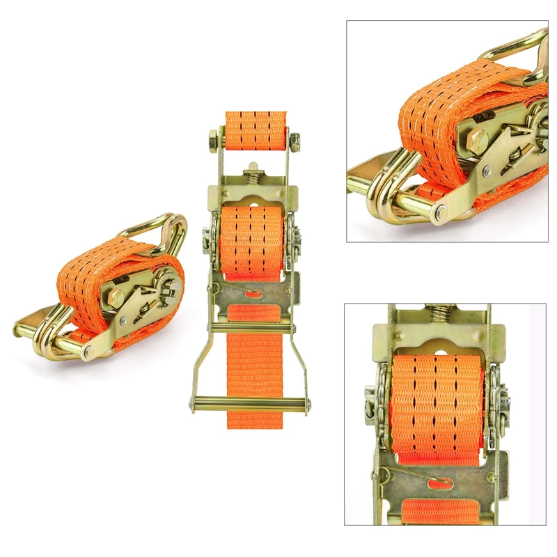 

Трещоточные ремни, тяжелые трещоточные хомуты, стягивающиеся трещоточные ремни J Hook для грузовиков, автомобилей, мотоциклов-FS-PHFU