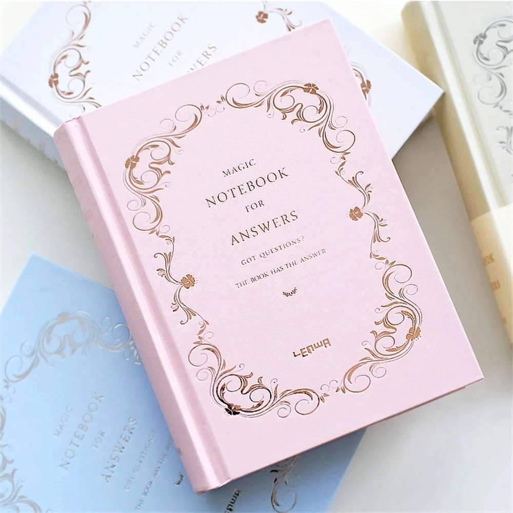 

208sheets A6 Magic Answer Notebook Journal Diary Planner Blank Pages Hardcover Copybooks Stationery Supplies Memo Answers Book