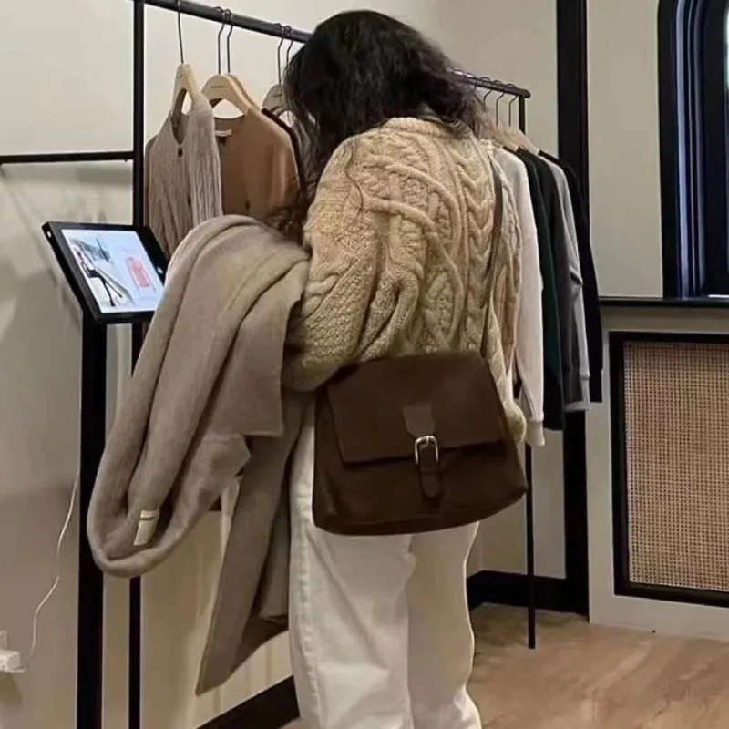 Дизайнерская винтажная сумка через плечо в стиле корейских меньшинств