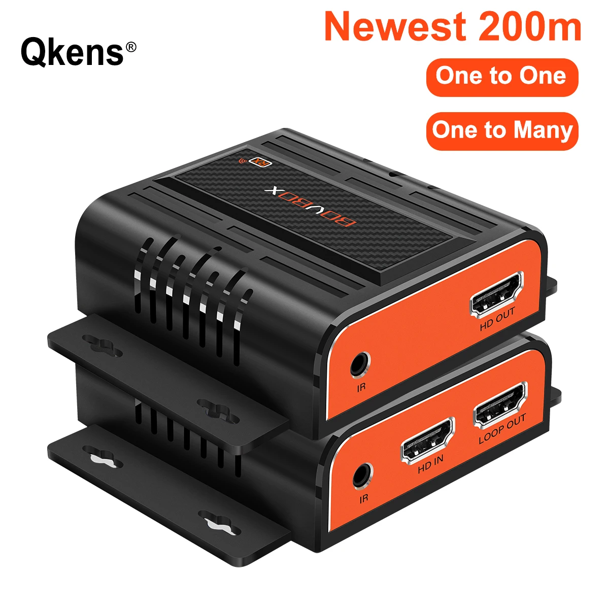 

HDMI-удлинитель HD 200 м, кабель Ethernet Cat5e Cat6 Rj45, 1080P, видеоконвертер, передатчик и приемник для ПК и ТВ-проектора