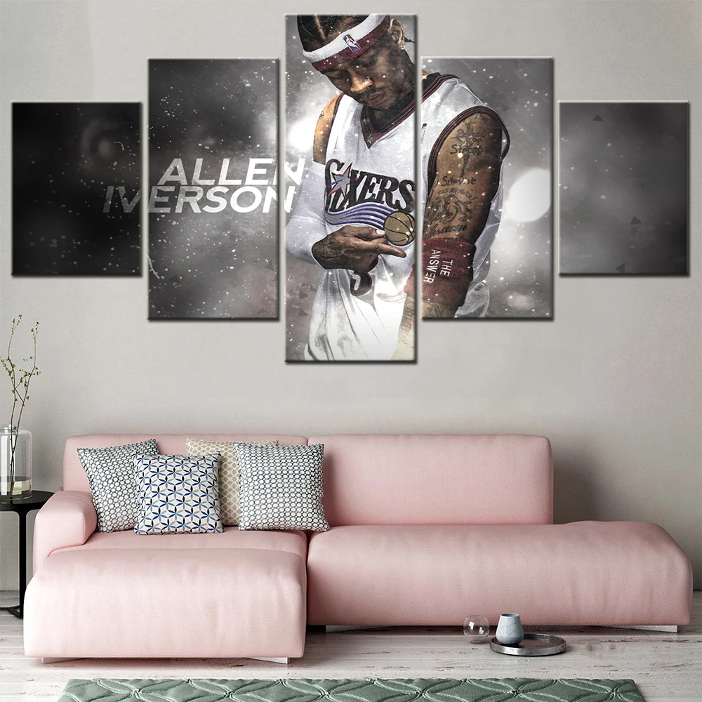 Настенные художественные Рамки современный холст для плакатов 5 шт. знаменитый