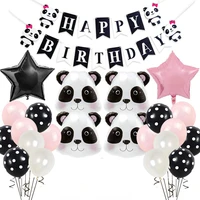 Chinese National Treasure Animal Party Balloon Set Panda Garland Kit Baby Shower Panda Golobs Decorations