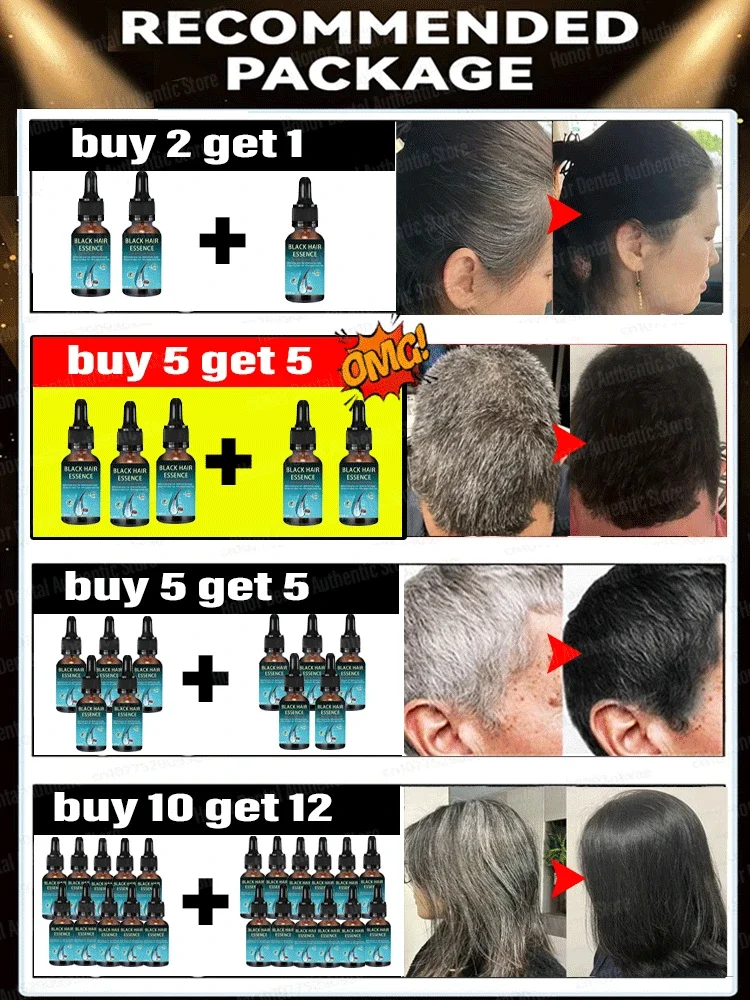 Белая эссенция против седых волос сыворотка для лечения восстанавливает