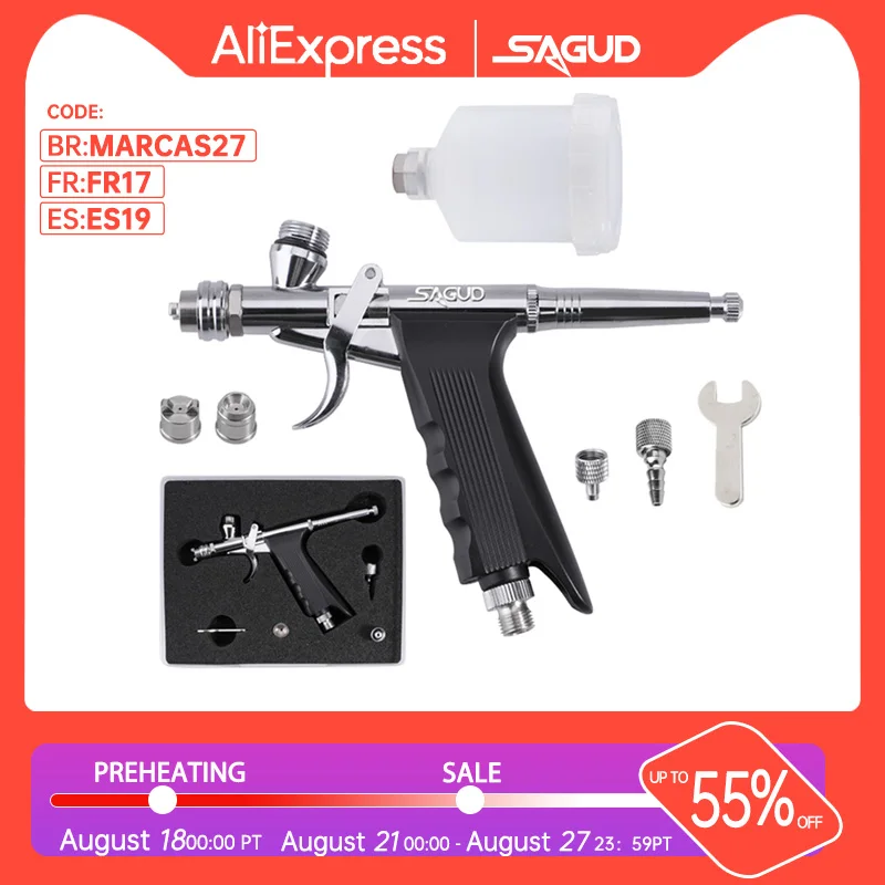 With Spray Gun Nozzle Cap Connector Accessories Trigger Prof