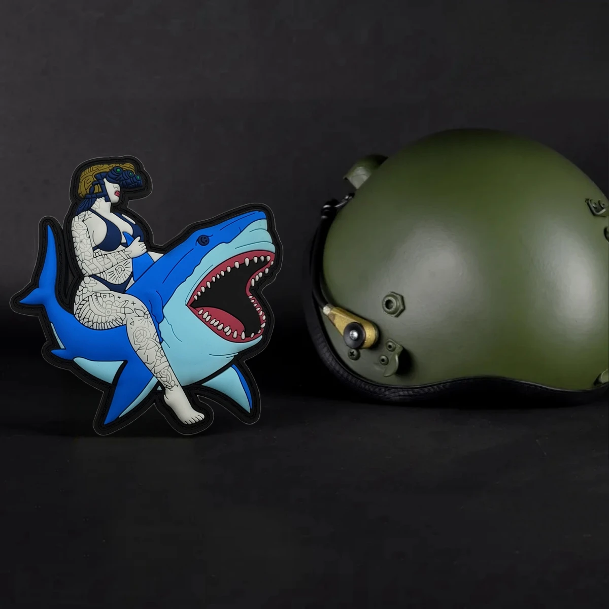 Значок Акула Женский солдат значок-осьминог Sharpshooter пластырь из ПВХ